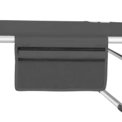 Ligbedden-tectake Ligbed Aurelie van aluminium, 6 niveaus, Grijs