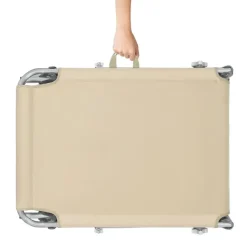 Ligbedden-tectake Ligbed Chloé 4-niveaus, hoofdkussen en tas, Beige