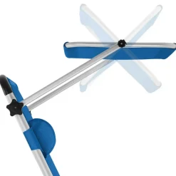 Ligbedden-tectake Ligbed Lorella gestoffeerd, inklapbaar, Blauw