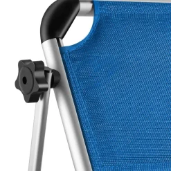 Ligbedden-tectake Ligbed Lorella gestoffeerd, inklapbaar, Blauw
