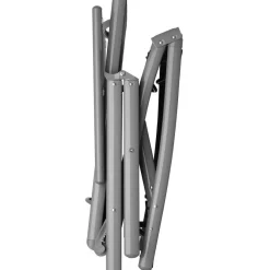 Ligbedden-tectake Ligbed Marisol aluminium, 7 standen, Donkergrijs