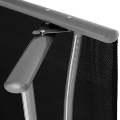 Ligbedden-tectake Ligbed Marisol aluminium, 7 standen, Donkergrijs