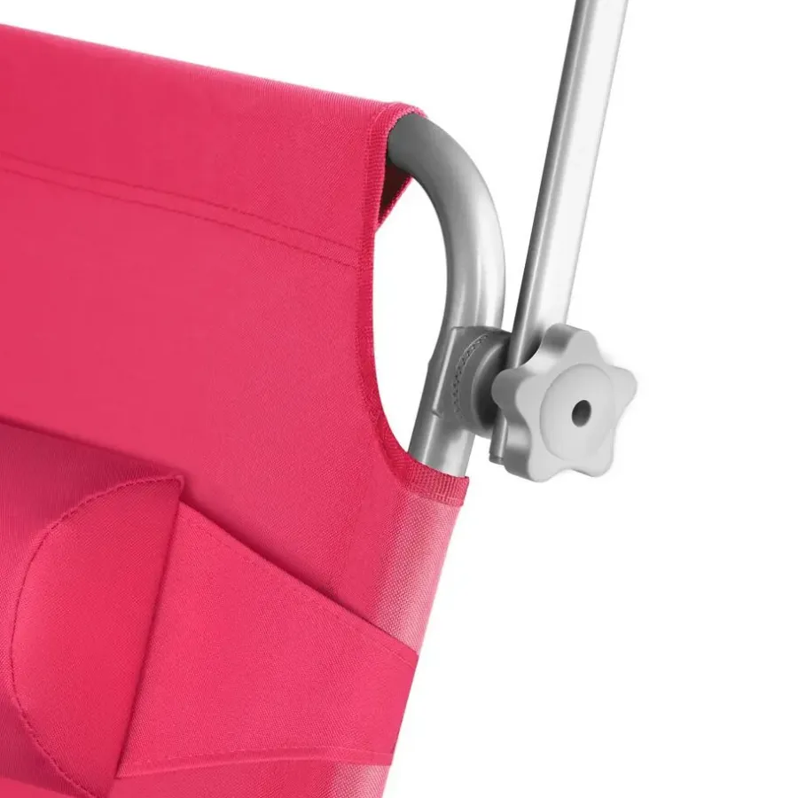 tectake Ligbed 4-niveaus met hoofdkussen, Pink