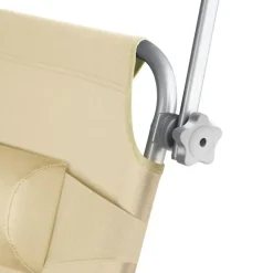 tectake Ligbed 4-niveaus met hoofdkussen, Beige