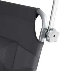 tectake Ligbed 4-niveaus met hoofdkussen, Zwart