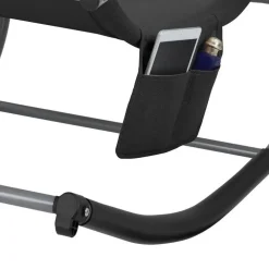 tectake Ligstoel Taya, ergonomisch, schommelfunctie, Zwart
