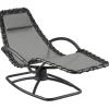 tectake Ligstoel Toulon, ergonomisch, schommelfunctie, Grijs