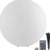 Staande Lampen-tectake Luminous Globe, LED, met afstandsbediening, Wit