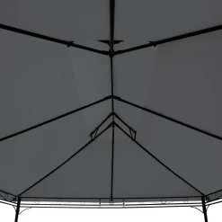 Terrasoverkappingen-tectake Luxe tuinpaviljoen Emine 4x3m met 6 zijdelen, Antraciet