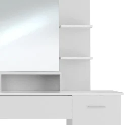 Kaptafels-tectake Makeup-tafel Zoe , Wit