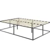 2-Persoons Bedden-tectake Metalen bedframe Kyoto met lattenbodem, 250 kg, 140 x 200 cm, Zwart