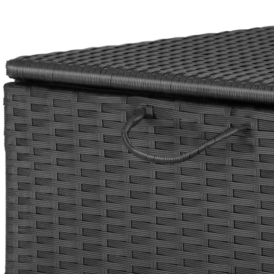 Kussenboxen-tectake Opbergbox Kuusamo met aluminium frame en wielen 297l, 117x54x64cm