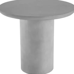 Tuintafels-tectake Ronde tuintafel Talmi, voor binnen & buiten, 86,5x75,5cm, Betongrijs