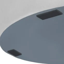 Tuintafels-tectake Ronde tuintafel Talmi, voor binnen & buiten, 86,5x75,5cm, Betongrijs