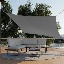 Schaduwdoeken-tectake Schaduwdoek Sunny, weerbestendig HDPE-materiaal met UV-bescherming
