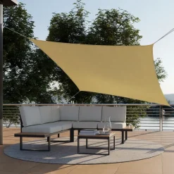 Schaduwdoeken-tectake Schaduwdoek Sunny, weerbestendig HDPE-materiaal met UV-bescherming
