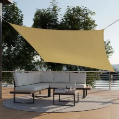 Schaduwdoeken-tectake Schaduwdoek Sunny, weerbestendig HDPE-materiaal met UV-bescherming