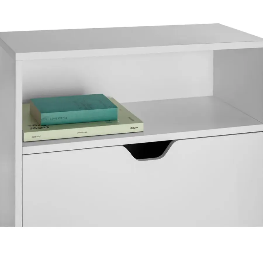 tectake Schoenenkast Calea met 2 kantelvakken voor 12 paar schoenen, Wit