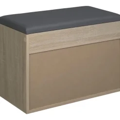 Schoenenkasten-tectake Schoenenkast Jasmina met zitkussen 60x30x43,5cm