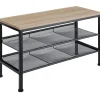 Kledingopbergers-tectake Schoenenrek Derry 75,5x30,5x45,5cm
