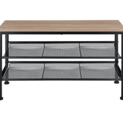Kledingopbergers-tectake Schoenenrek Derry 75,5x30,5x45,5cm