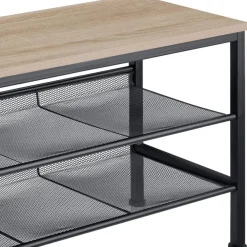 Kledingopbergers-tectake Schoenenrek Derry 75,5x30,5x45,5cm