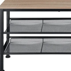 Kledingopbergers-tectake Schoenenrek Derry 75,5x30,5x45,5cm