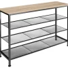 Kledingopbergers-tectake Schoenenrek Portsmouth 100x30,5x72,5cm