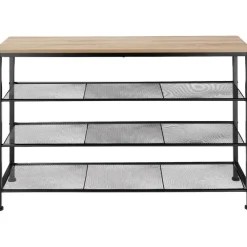 Kledingopbergers-tectake Schoenenrek Portsmouth 100x30,5x72,5cm