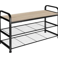 Kledingopbergers-tectake Schoenenrek Southampton 91x36x55cm