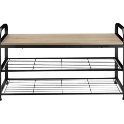 Kledingopbergers-tectake Schoenenrek Southampton 91x36x55cm