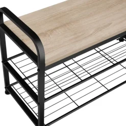 Kledingopbergers-tectake Schoenenrek Southampton 91x36x55cm