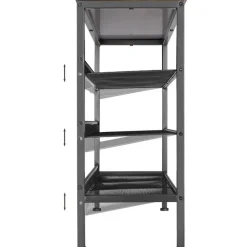 Kledingopbergers-tectake Schoenenrek Wolverhampton 75,5x30,5x69,5cm