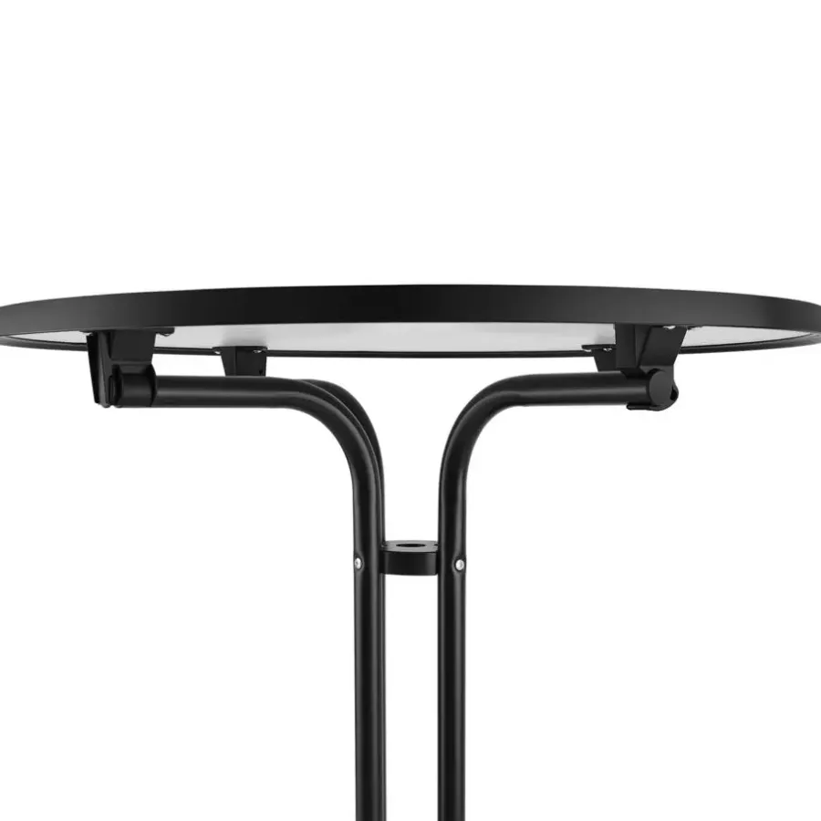 Tuintafels-tectake Statafel Eren inklapbaar met hoes 90x110cm, Zwart