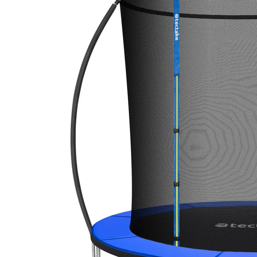 Trampolines-tectake Trampoline Jumpy met veiligheidsnet, Zwart/blauw