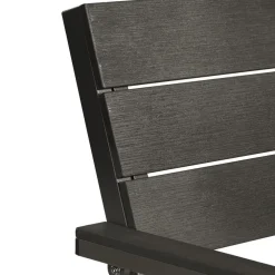 Tuinbanken-tectake Tuinbank Line 2-zitter met aluminium frame 128x59x88cm, Donkergrijs