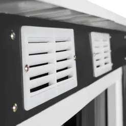 tectake Tuinhuis met hellend dak, Grijs/wit