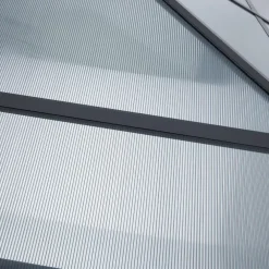 tectake Tuinpaviljoen Caracas, weerbestendig, polycarbonaat-dakplaten, Grijs