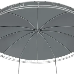 tectake Tuinpaviljoen Siana Ø 3.5m, Antraciet