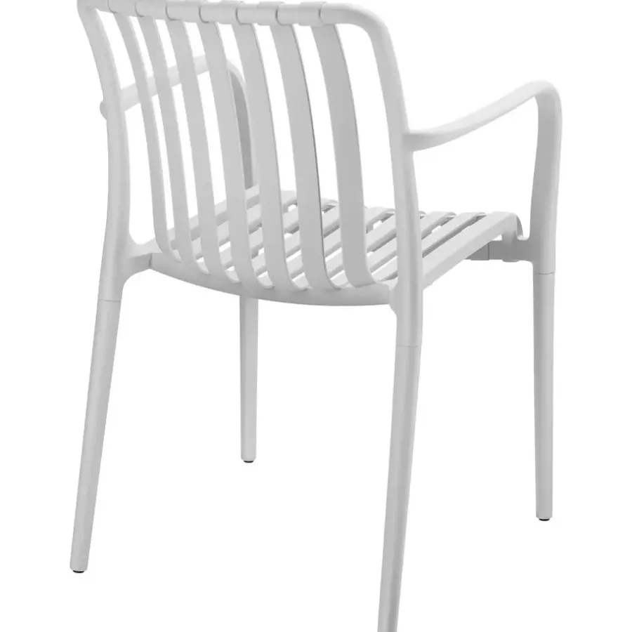 Tuinstoelen-tectake Tuinstoelen Alcudia, weerbestendig, stapelbaar, Crème