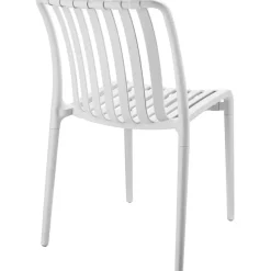 tectake Tuinstoelen Alcudia, weerbestendig, stapelbaar, Crème