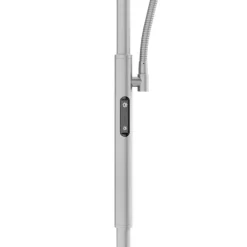 Staande Lampen-tectake Vloerlamp Auralis LED 20W, leeslamp, dimbaar, Mat Nikkel