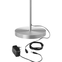 Staande Lampen-tectake Vloerlamp Auralis LED 20W, leeslamp, dimbaar, Mat Nikkel