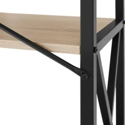 tectake Wandkast Barry 61,5x31,5x133,5cm, Industrieel Licht Hout, Eiken Sonoma