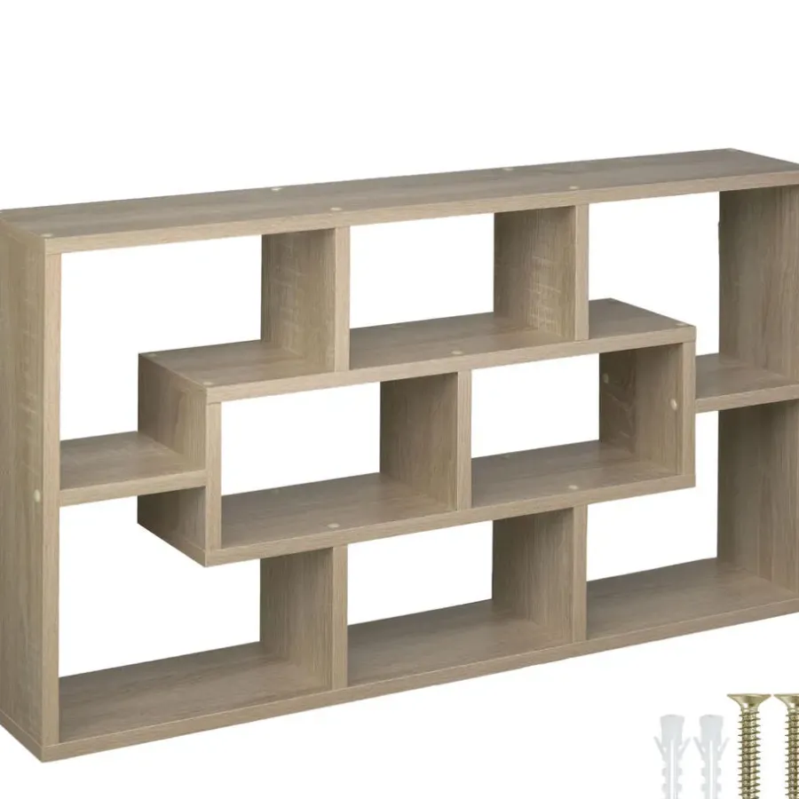 tectake Wandkast Kassandra , Licht Hout, Eiken Sonoma