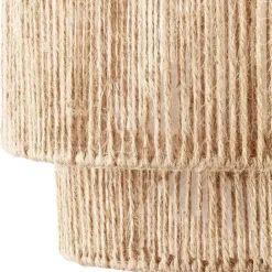 Wandlampen-tectake Wandlamp Lignea Lux van jute in boho-stijl, 40W, Natuur
