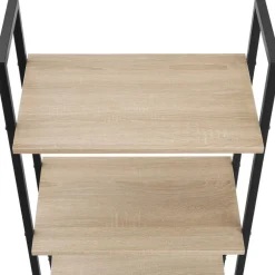 tectake Wandrek Brentwood 57,5x34x173cm, Industrieel Licht Hout, Eiken Sonoma
