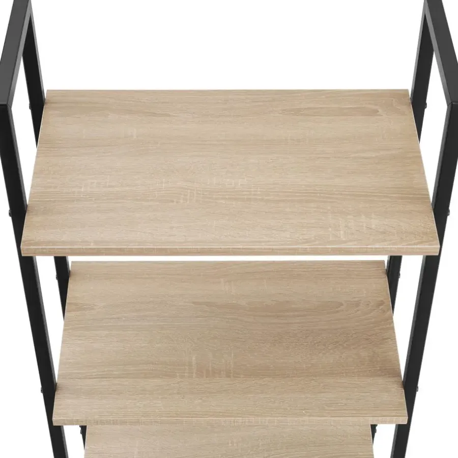 tectake Wandrek Brentwood 57,5x34x173cm, Industrieel Licht Hout, Eiken Sonoma