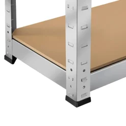 Stellingkasten-tectake Werkplaatsrek, Zilver