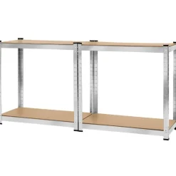 Stellingkasten-tectake Werkplaatsrek, Zilver